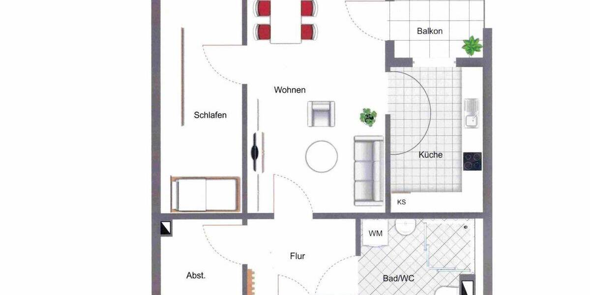 Etagenwohnung Hechingen - 2 Zimmer, 56 m&sup2;, 204.500&euro; | Angebot:25939301