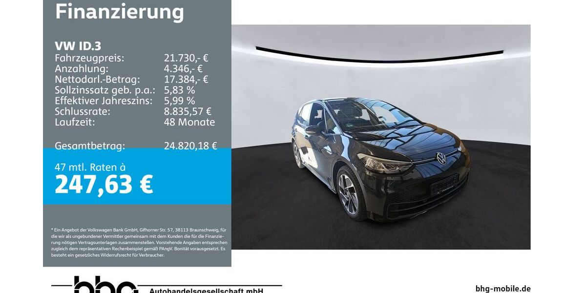 VW ID.3 34.517 km 21.730 &euro; Reutlingen 72770