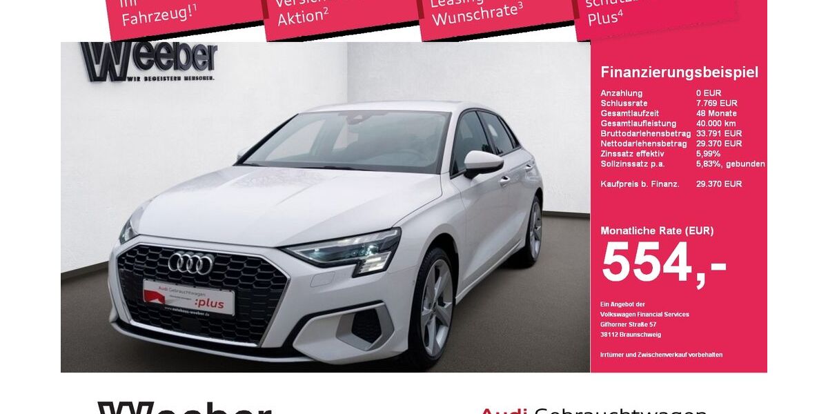 Audi A3 27.693 km 29.370 &euro; Herrenberg 71083