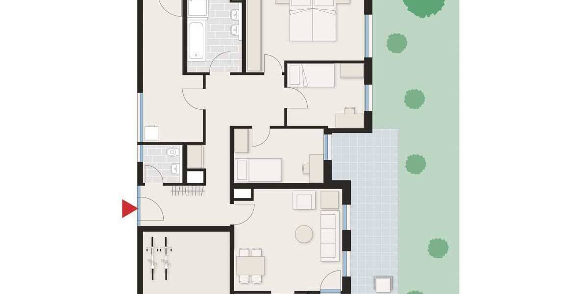 Etagenwohnung Hechingen Gemarkung Hechingen - 4 Zimmer, 99 m&sup2;, 359.000&euro; | Angebot:25929851