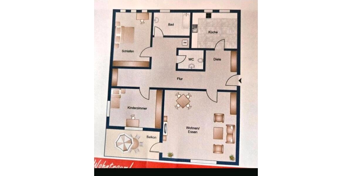 Etagenwohnung Eningen unter Achalm - 3 Zimmer, 76 m&sup2;, 265.000&euro; | Angebot:25611784