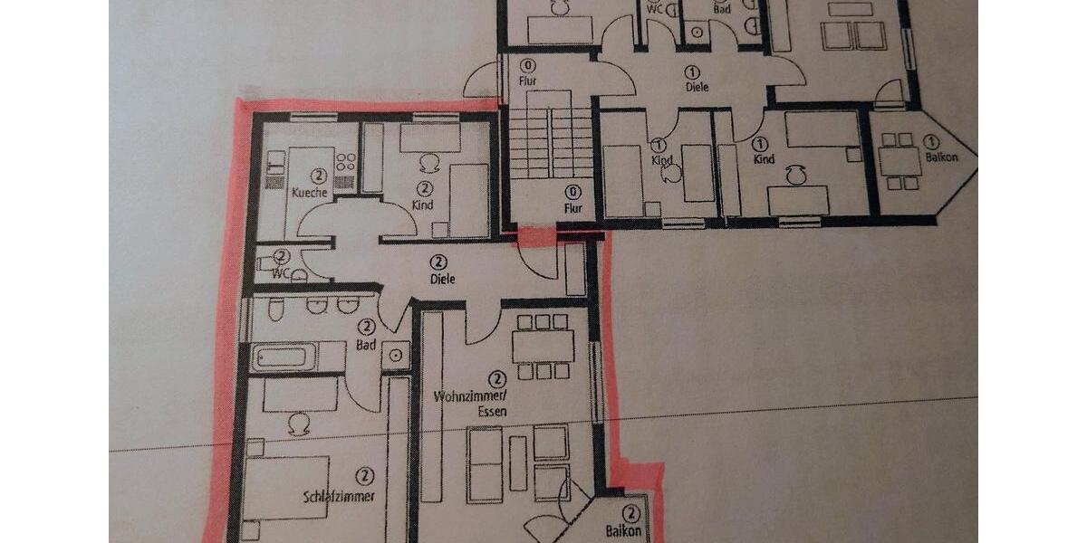 Erdgeschoßwohnung Bitz - 3 Zimmer, 85 m&sup2;, 195.000&euro; | Angebot:26044226