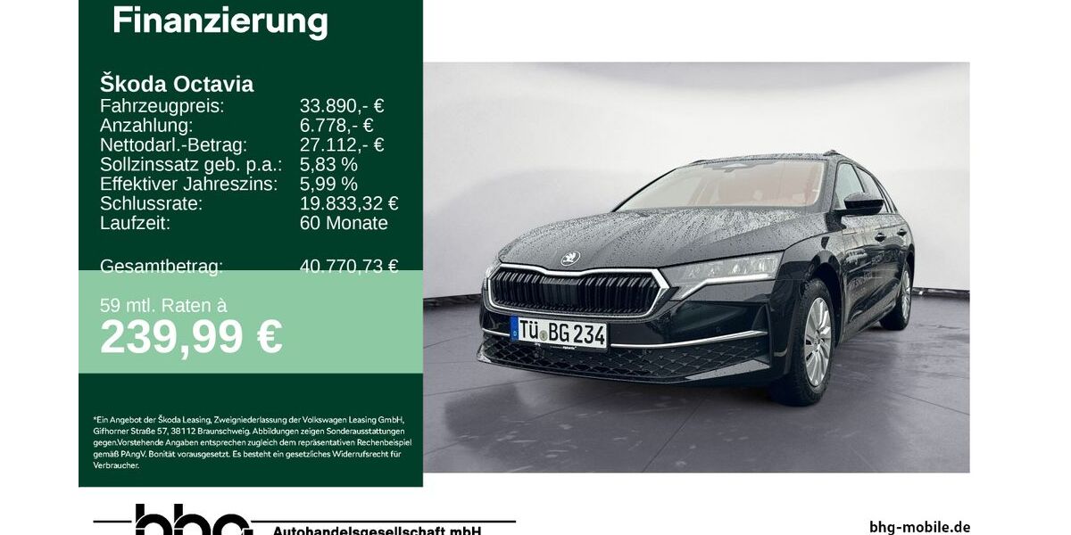 Skoda Octavia 9.586 km 33.890 &euro; Tübingen 72072