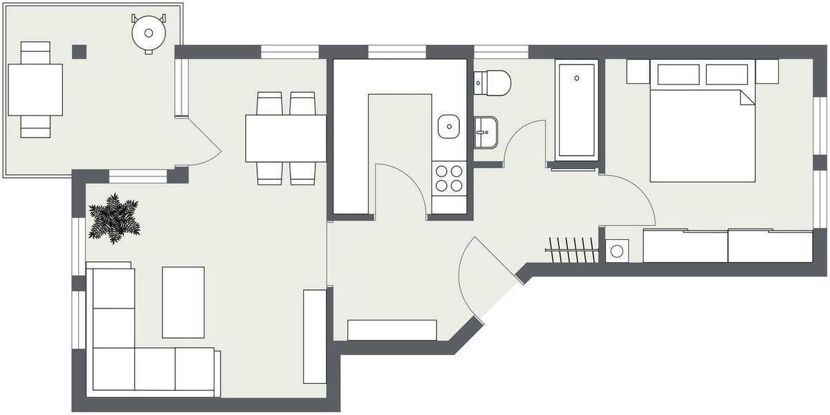 Etagenwohnung Metzingen - 2 Zimmer, 53 m&sup2;, 178.000&euro; | Angebot:25984319