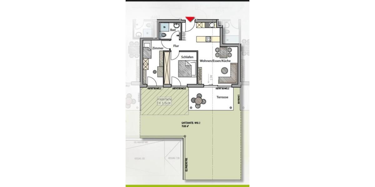 Erdgeschoßwohnung Böblingen Dagersheim - 3 Zimmer, 64 m&sup2;, 425.000&euro; | Angebot:19615159