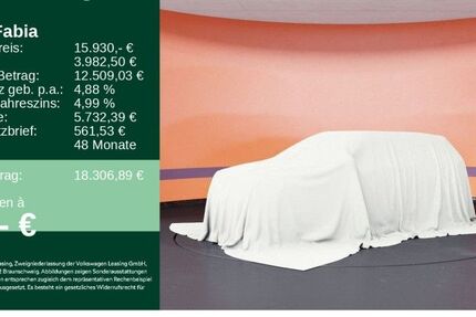Skoda Fabia 14.877 km 15.930 &euro; Mössingen 72116