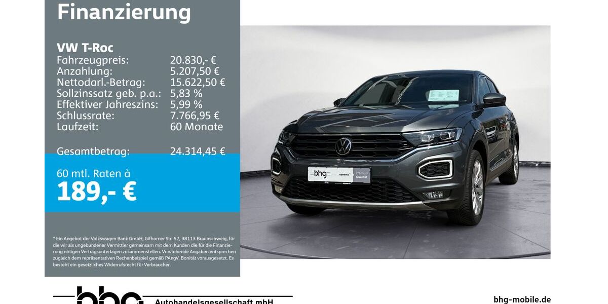 VW T-Roc 38.900 km 20.830 &euro; Reutlingen 72770