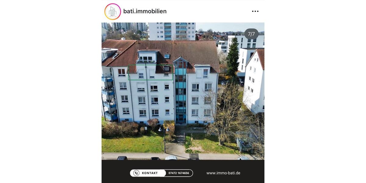 Etagenwohnung Rottenburg am Neckar - 3 Zimmer, 78 m&sup2;, 314.000&euro; | Angebot:26088057
