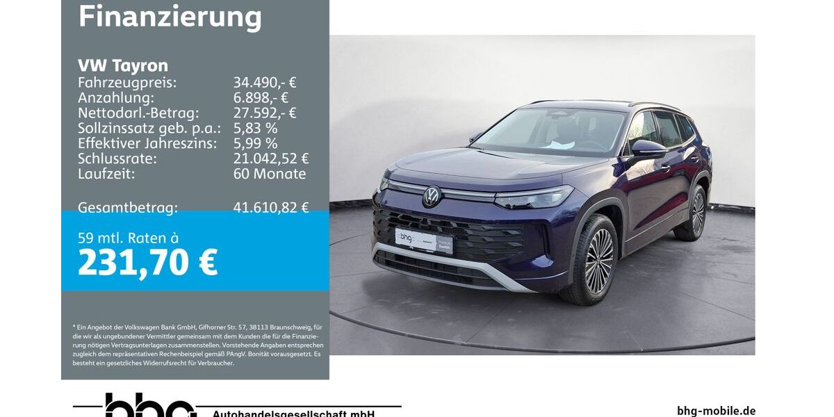 VW Tayron 10.299 km 34.490 &euro; Reutlingen 72770