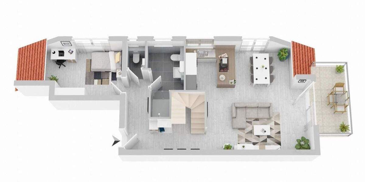 Etagenwohnung Rottenburg Ergenzingen - 4 Zimmer, 103 m&sup2;, 486.000&euro; | Angebot:25720679