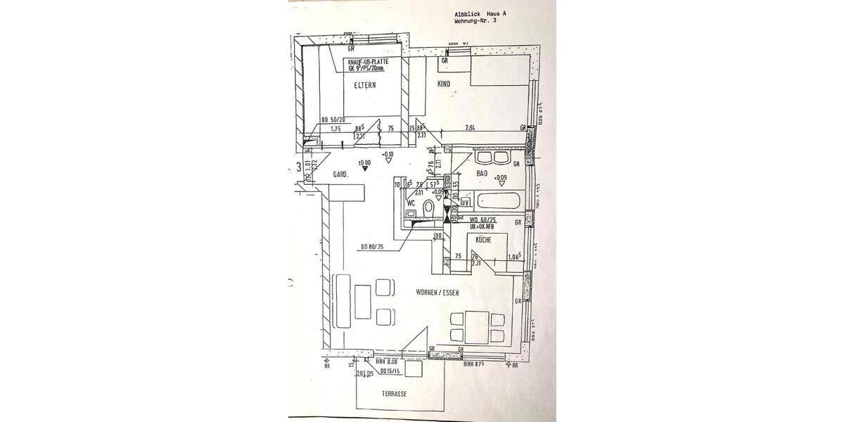 Erdgeschoßwohnung Kirchheim unter Teck - 3.5 Zimmer, 77 m&sup2;, 270.000&euro; | Angebot:25922392