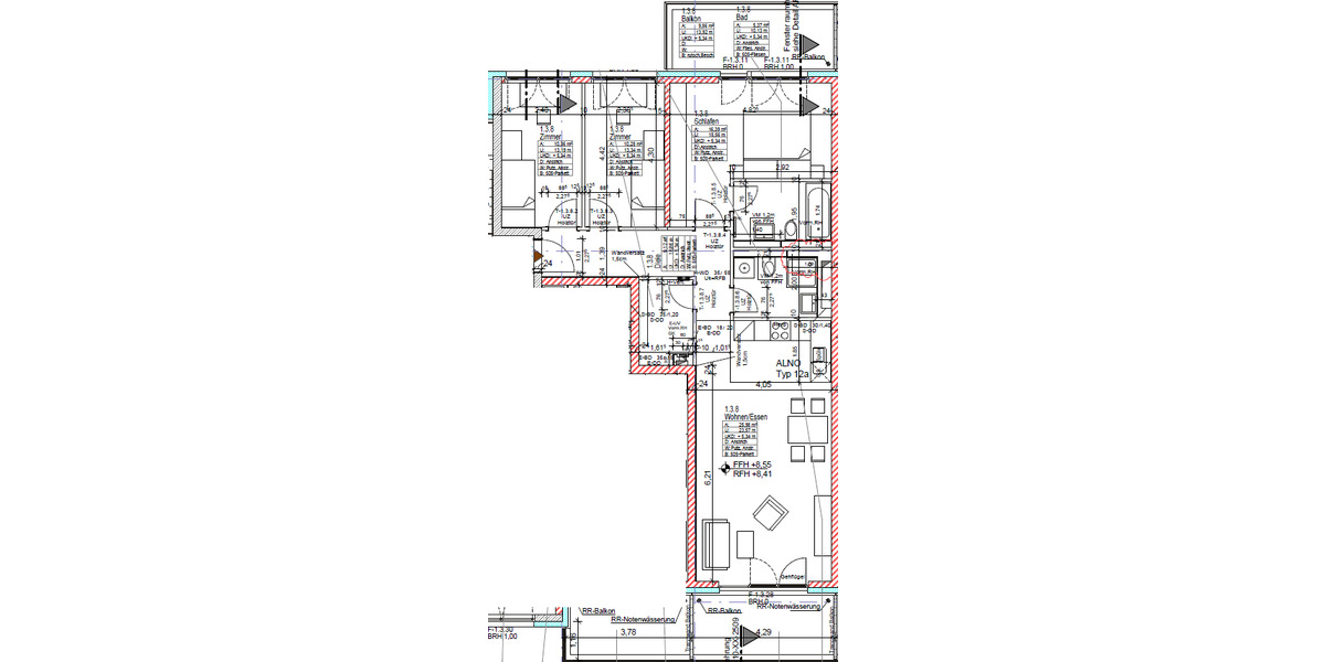 Etagenwohnung Böblingen Dagersheim - 4 Zimmer, 100 m&sup2;, 1.385&euro; | Angebot:26005288