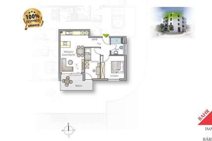 Wohnung Holzgerlingen - 3 Zimmer, 64 m&sup2;, 425.000&euro; | Angebot:26094881