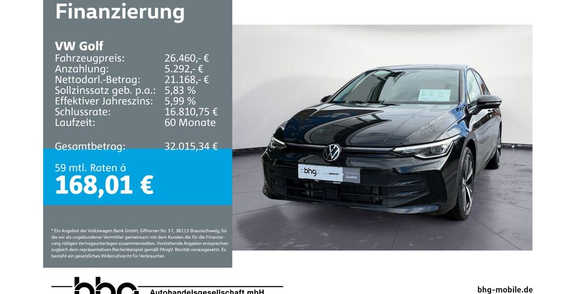 VW Golf 9.526 km 25.790 &euro; Metzingen 72555
