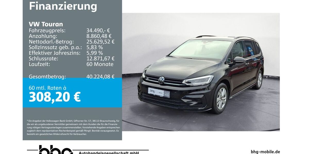 VW Touran 20.882 km 34.490 &euro; Mössingen 72116
