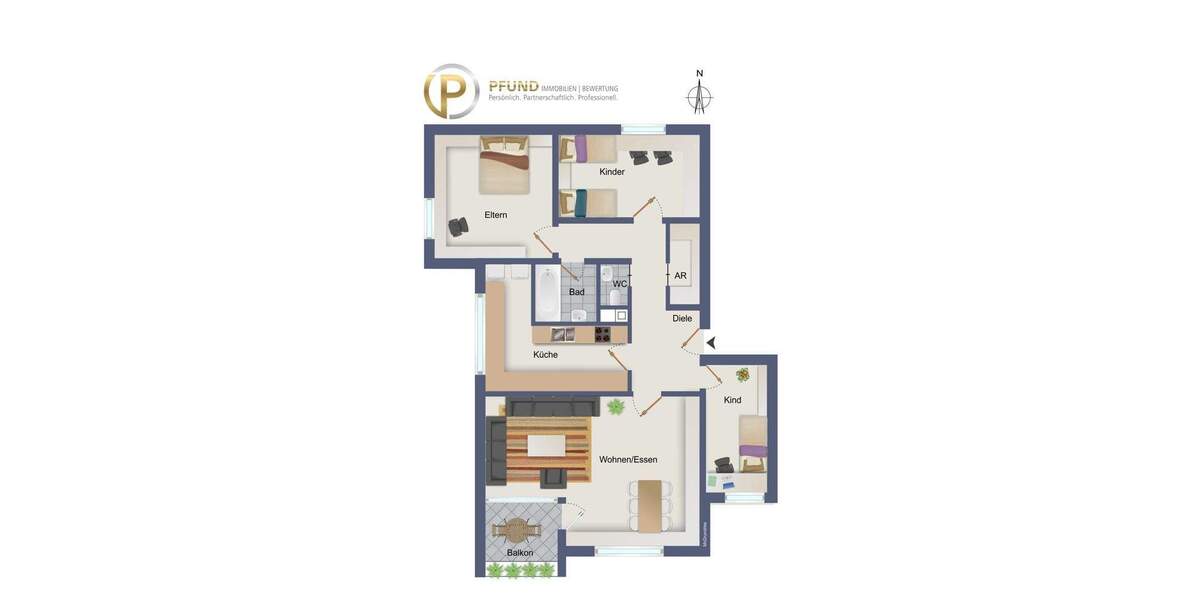 Etagenwohnung Esslingen am Neckar Oberesslingen - 4 Zimmer, 103 m&sup2;, 325.000&euro; | Angebot:25676375