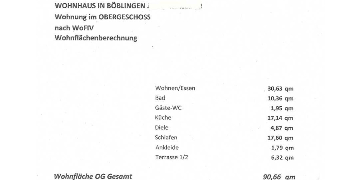 Etagenwohnung Böblingen - 2 Zimmer, 91 m&sup2;, 1.200&euro; | Angebot:25329938