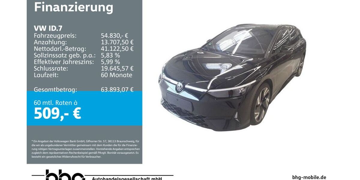 VW ID.7 30.840 km 54.830 &euro; Reutlingen 72770