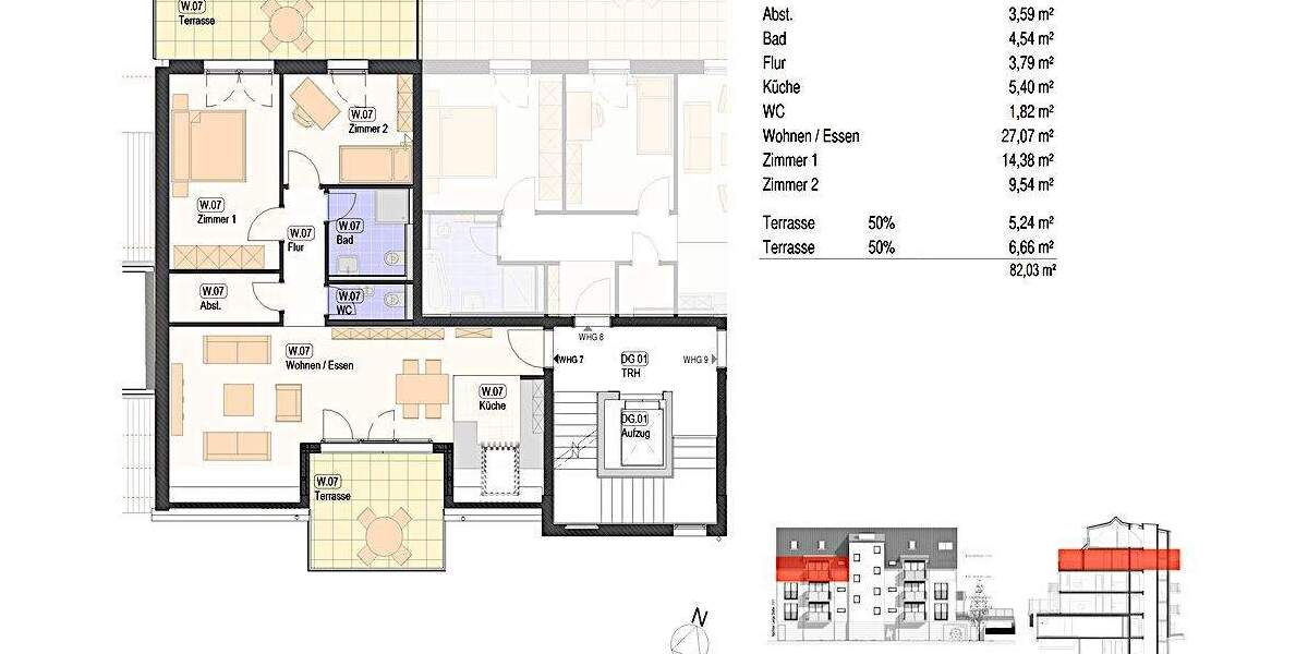 Etagenwohnung Nürtingen / Neckarhausen Neckarhausen - 3 Zimmer, 82 m&sup2;, 536.000&euro; | Angebot:25732741