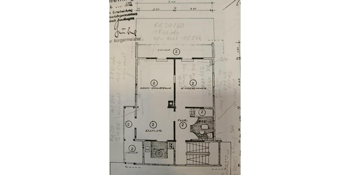 Etagenwohnung Reutlingen Reutlingen-Betzingen - 2 Zimmer, 80 m&sup2;, 1.150&euro; | Angebot:25634543