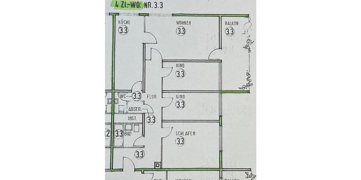 Etagenwohnung Pfullingen - 4 Zimmer, 100 m&sup2;, 329.000&euro; | Angebot:26984827