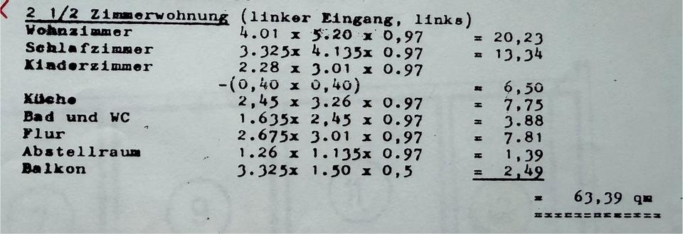 Etagenwohnung Metzingen - 2.5 Zimmer, 63 m&sup2;, 229.000&euro; | Angebot:25860516