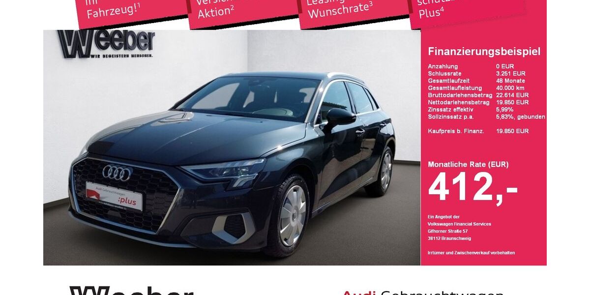 Audi A3 33.480 km 19.850 &euro; Herrenberg 71083