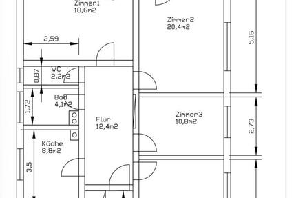 Wohnung Dettingen an der Erms - 4 Zimmer, 110 m&sup2;, 950&euro; | Angebot:25942010