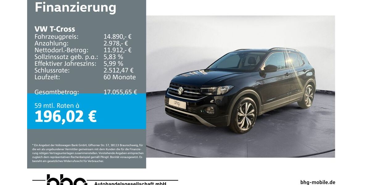 VW T-Cross 84.280 km 14.390 &euro; Mössingen 72116