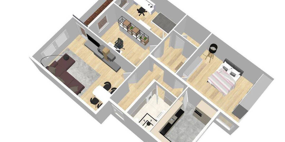 Etagenwohnung Böblingen Dagersheim - 4 Zimmer, 89 m&sup2;, 369.000&euro; | Angebot:26027510