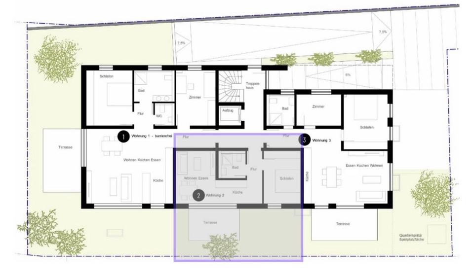Erdgeschoßwohnung Nürtingen - 2 Zimmer, 44 m&sup2;, 1.050&euro; | Angebot:26698194