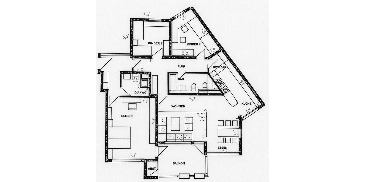 Etagenwohnung Böblingen Dagersheim - 4 Zimmer, 142 m&sup2;, 579.000&euro; | Angebot:26053454