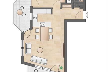 Wohnung Filderstadt - 2 Zimmer, 60 m&sup2;, 310.000&euro; | Angebot:25406975