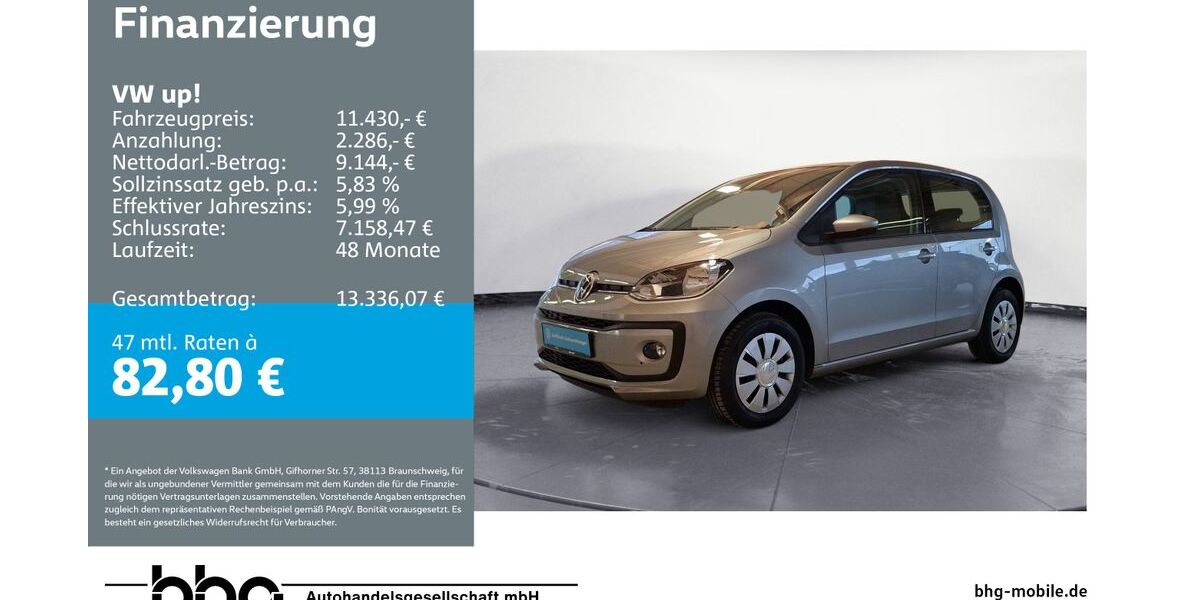 VW up! 64.736 km 10.820 &euro; Reutlingen 72770