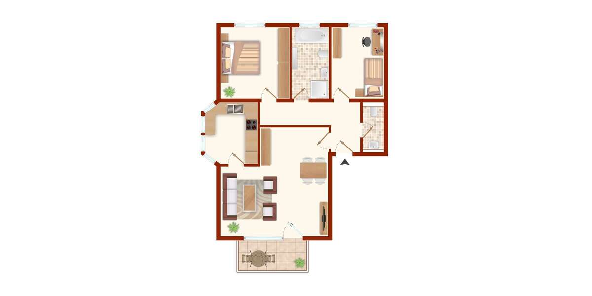 Etagenwohnung Mössingen-Belsen Belsen - 3 Zimmer, 73 m&sup2;, 240.000&euro; | Angebot:25530113