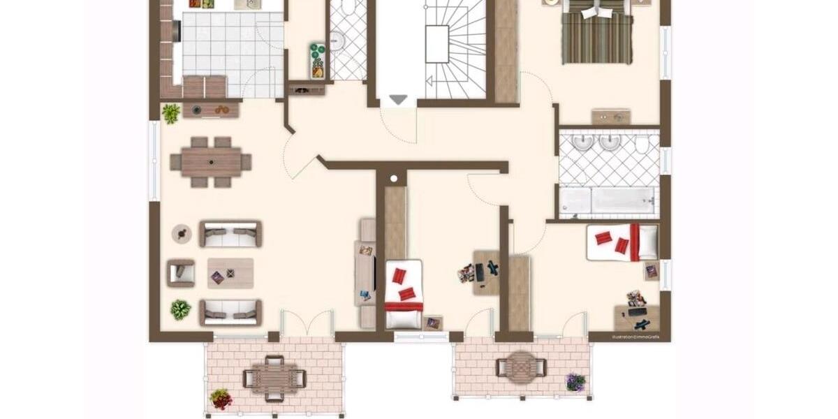 Etagenwohnung Rottenburg am Neckar - 4.5 Zimmer, 116 m&sup2;, 435.000&euro; | Angebot:25860505