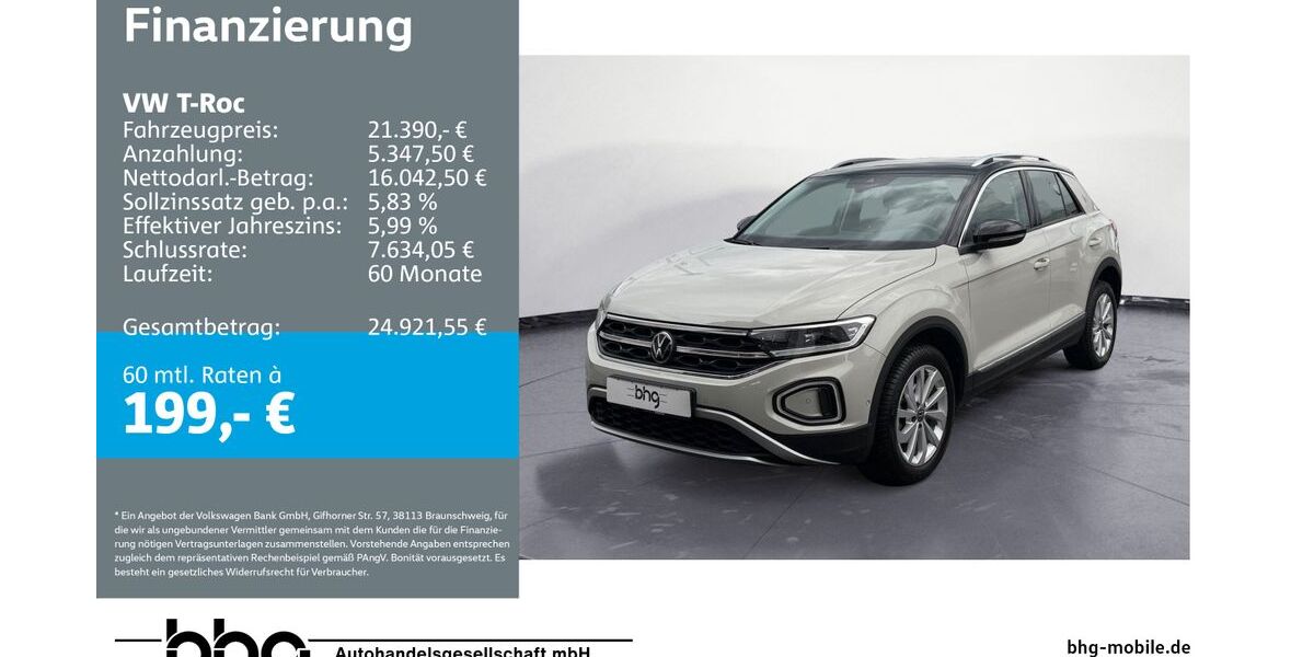 VW T-Roc 23.565 km 20.890 &euro; Metzingen 72555