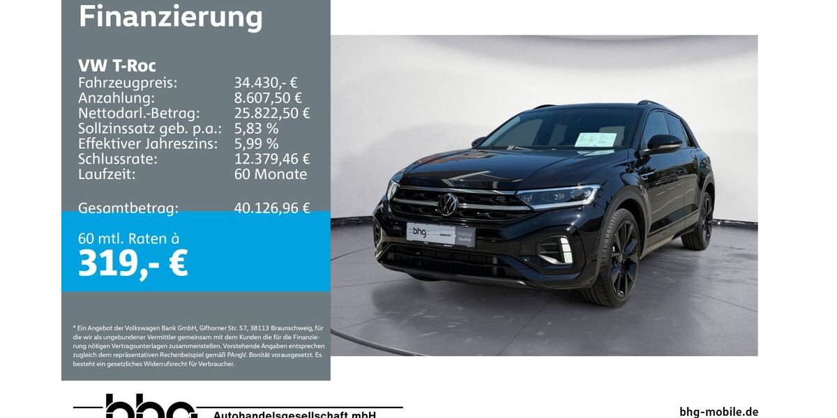 VW T-Roc 19.649 km 34.430 &euro; Metzingen 72555