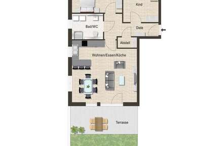 Wohnung Hochdorf - 3 Zimmer, 88 m&sup2;, 429.000&euro; | Angebot:24235013