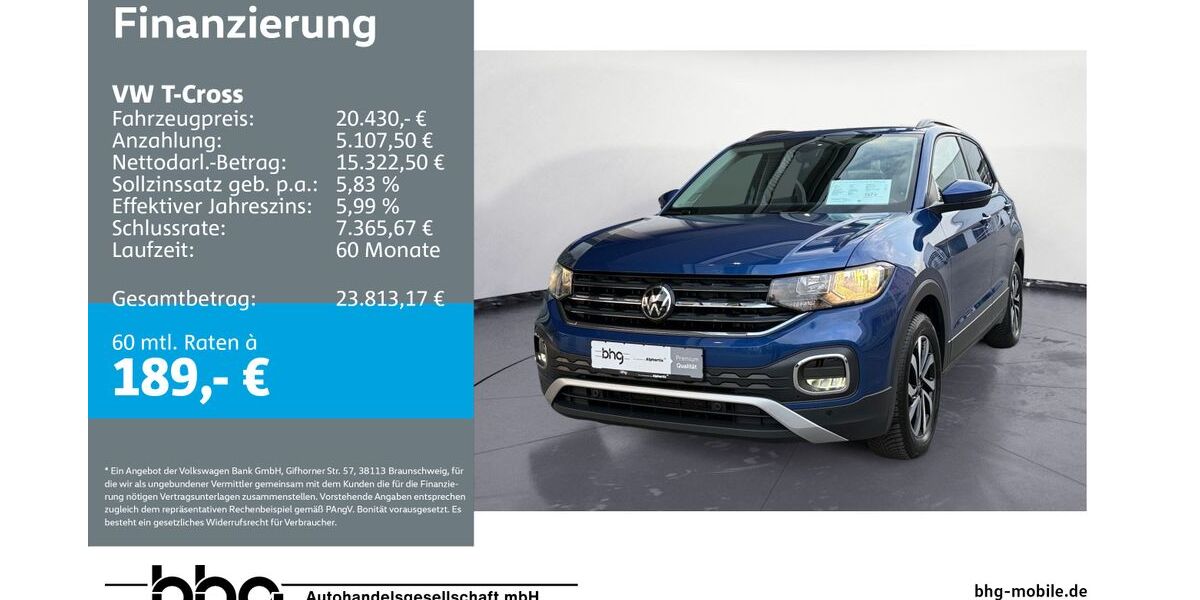 VW T-Cross 75.400 km 19.960 &euro; Metzingen 72555