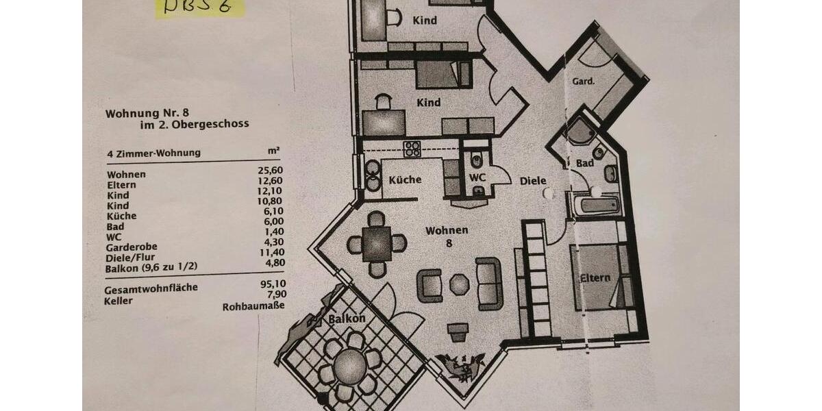 Etagenwohnung Filderstadt - 4 Zimmer, 95 m&sup2;, 414.000&euro; | Angebot:26096972