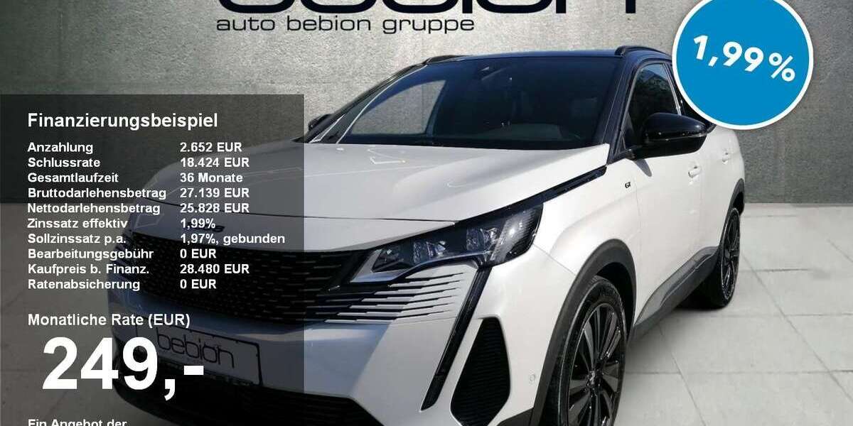 Peugeot 3008 34.350 km 28.480 &euro; Schönaich 71101