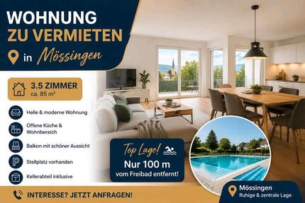 Haus Mössingen - 3.5 Zimmer, 75 m&sup2;, 1.050&euro; | Angebot:27618945