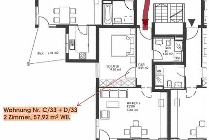 Wohnung Reutlingen Reutlingen (Kernstadt) - 2 Zimmer, 58 m&sup2;, 275.000&euro; | Angebot:26710692