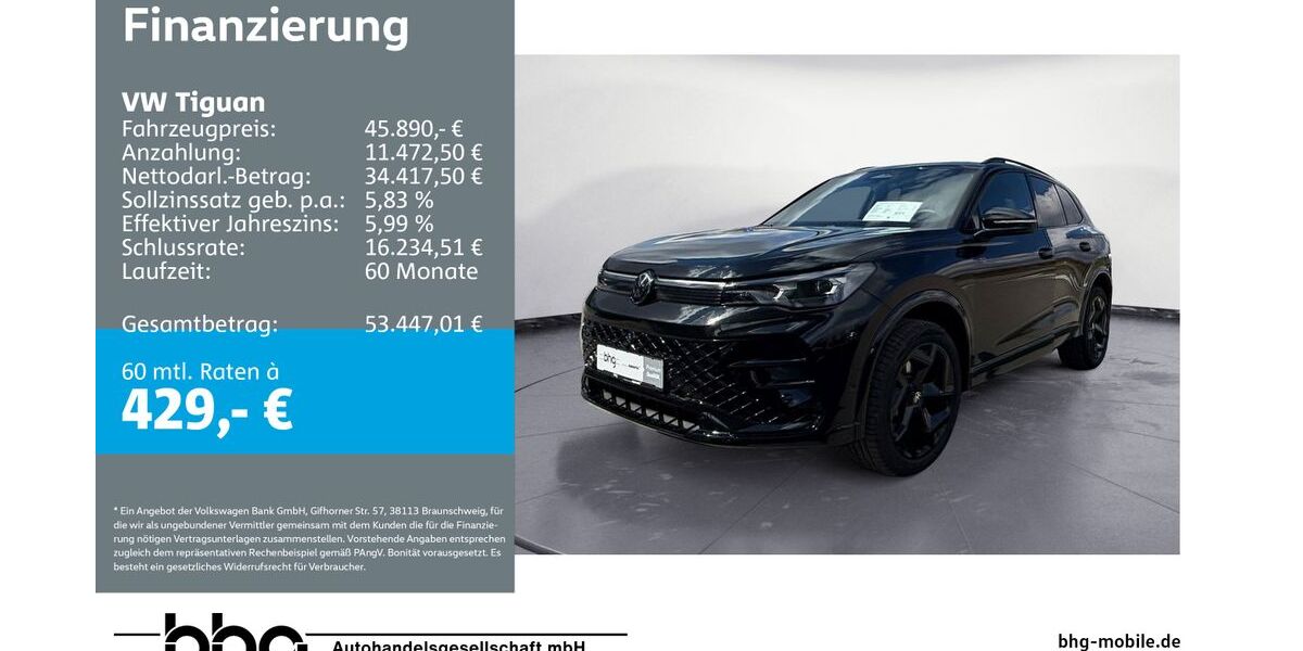 VW Tiguan 18.359 km 45.890 &euro; Mössingen 72116