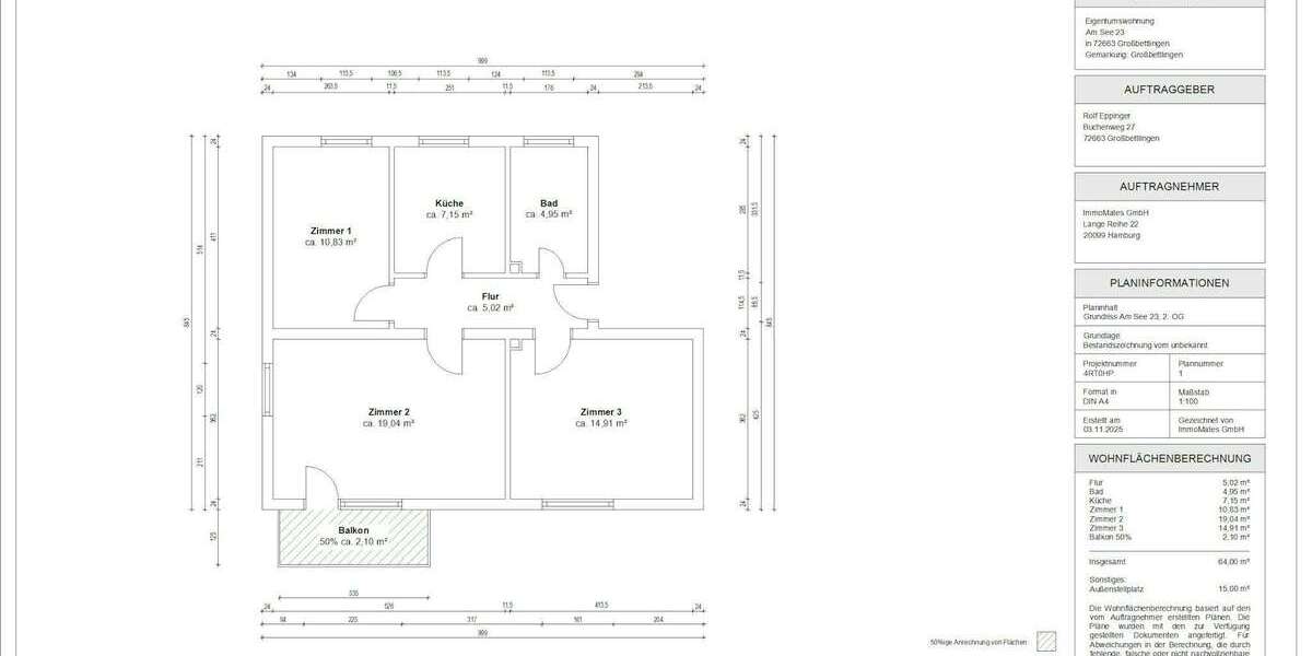 Zimmer Großbettlingen - 625&euro; | Angebot:25108369
