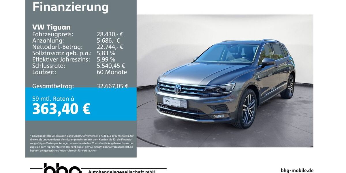 VW Tiguan 94.833 km 28.430 &euro; Metzingen 72555
