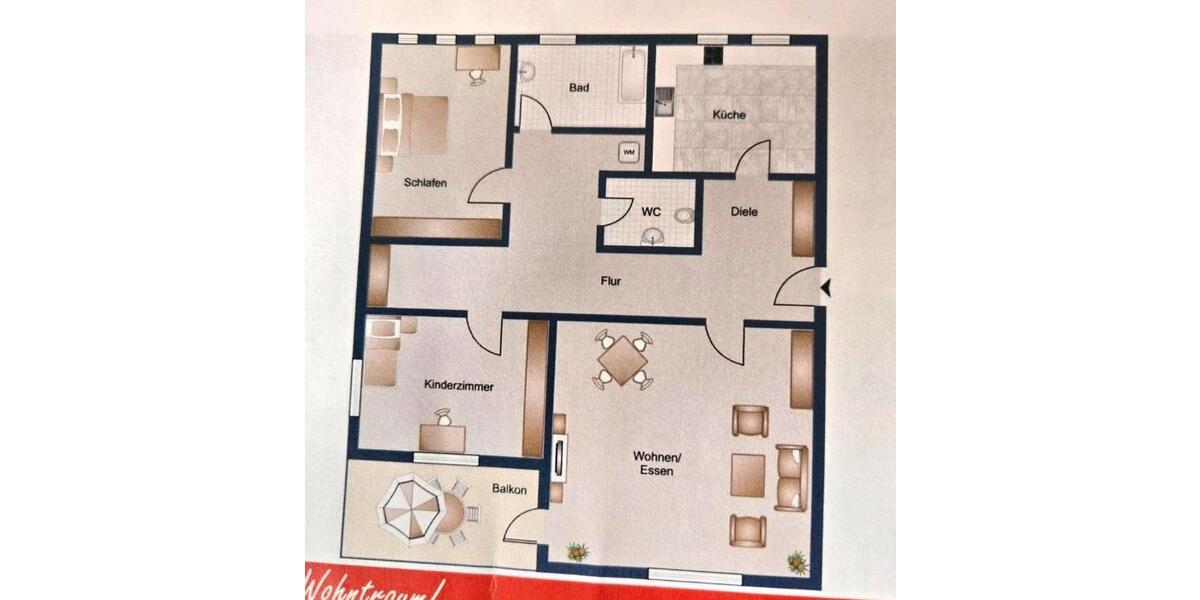 Etagenwohnung Eningen unter Achalm - 3 Zimmer, 74 m&sup2;, 260.000&euro; | Angebot:25080482
