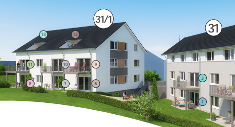Etagenwohnung Filderstadt - 3 Zimmer, 82 m&sup2;, 400.000&euro; | Angebot:27070251
