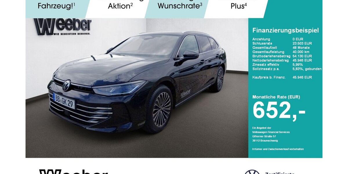 VW Passat Variant 13.000 km 45.946 &euro; Herrenberg 71083